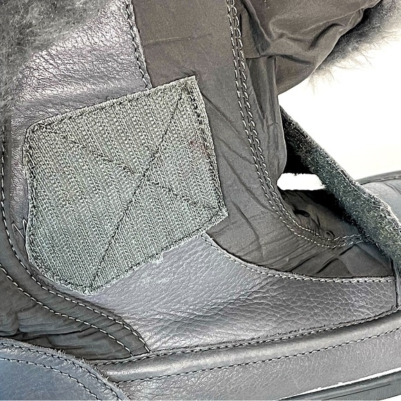 CLARKS Gilby Merilyn Waterproof Boots Leather Faux Fur Sz 7 Weatherproof Winter - Picture 6 of 10